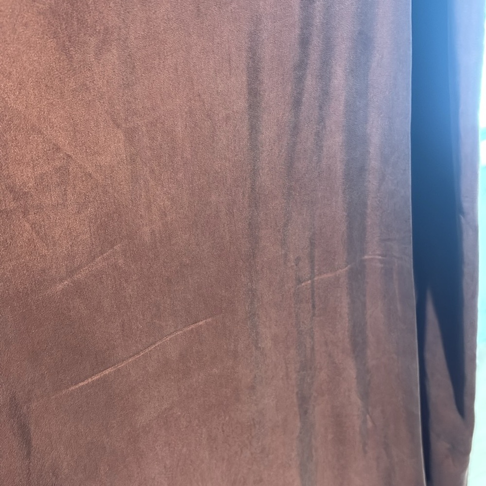 SOLD EUC Jenni Kayne Rip Slip Dress Sz L in limited edition brown - Picture 2 of 6